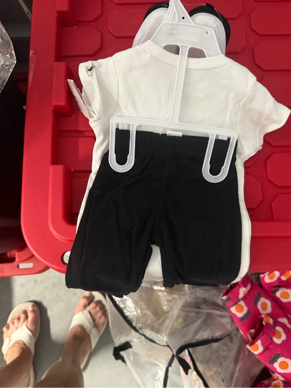 Baby Tuxedo Bodysuit with Black Booties - Picture 4 of 7